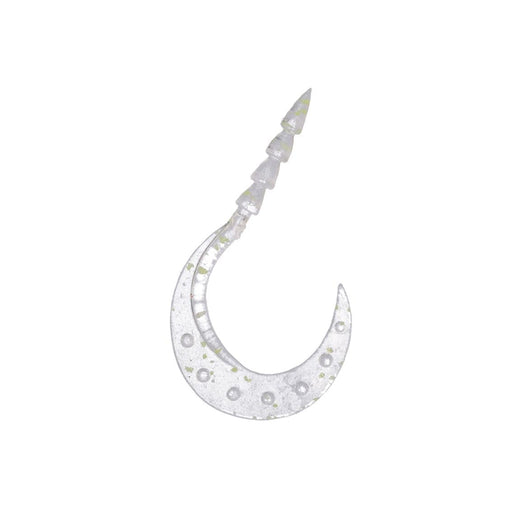 Daiwa Tairaba Worm 3.6 Single Curly Clear Dot Glow Necktie Turbo-Kiichin - The #1 Place for Japanese Goods in Your Hand!