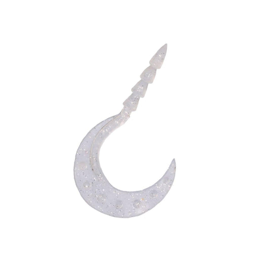 Daiwa Tairaba Necktie Kouga Worm Turbo Single Curly 3.6In Clear Silver Lame-Kiichin - The #1 Place for Japanese Goods in Your Hand!