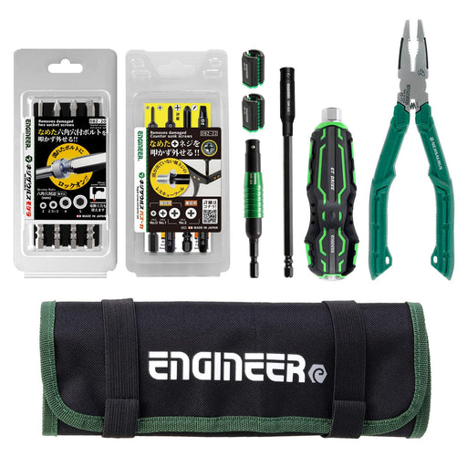 Engineer 8-Piece Dxz-07 Combined Tool Set driver for Phillips & Hexagon Bolts Screw Removal-Kiichin - The #1 Place for Japanese Goods in Your Hand!