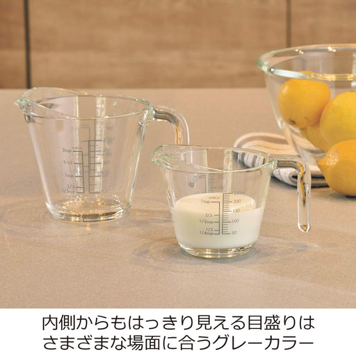 Hario 500ml Measuring Cup Gray MJP-500-Gr Japan-made Practical Capacity-Kiichin - The #1 Place for Japanese Goods in Your Hand!
