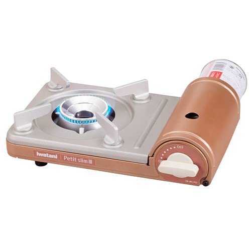 Iwatani Cassette Stove Petit Slim 3 Metallic Coral Portable Made in Japan-Kiichin - The #1 Place for Japanese Goods in Your Hand!
