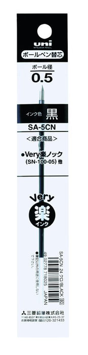 Mitsubishi Pencil Ballpoint Pen Refills 0.5mm Black Ink Oil-Based 10-Pieces Pack-Kiichin - The #1 Place for Japanese Goods in Your Hand!