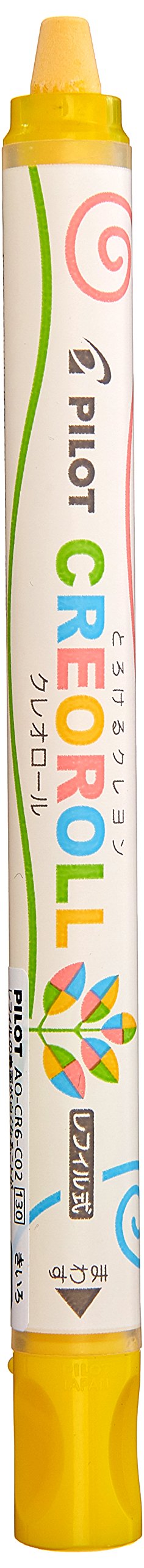 Pilot Creol Yellow Gel Type Crayon - Smooth and Vibrant (Ao-Cr6-C02)-Kiichin - The #1 Place for Japanese Goods in Your Hand!