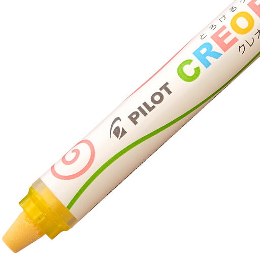 Pilot Creol Yellow Gel Type Crayon - Smooth and Vibrant (Ao-Cr6-C02)-Kiichin - The #1 Place for Japanese Goods in Your Hand!