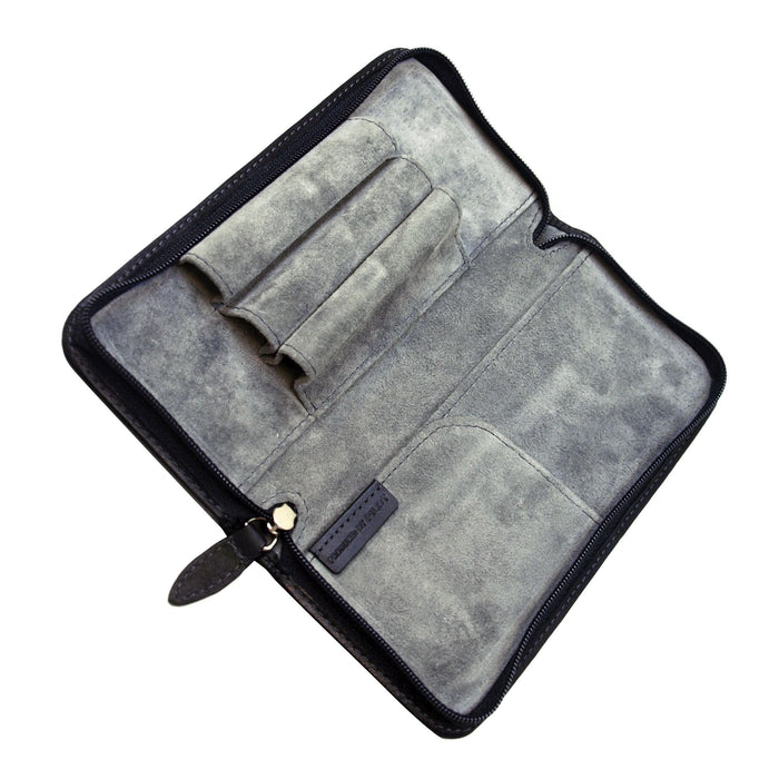 Pilot PSPC01B High-Quality Black Round Zipper Pen Case Ensemble-Kiichin - The #1 Place for Japanese Goods in Your Hand!