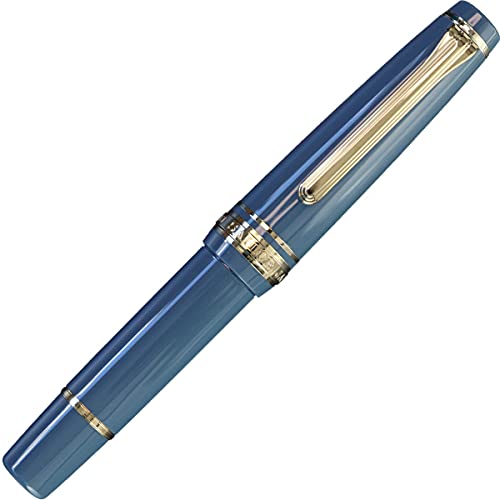 Sailor Fountain Pen Professional Gear Slim Mini Ayur Blue MF-Kiichin - The #1 Place for Japanese Goods in Your Hand!