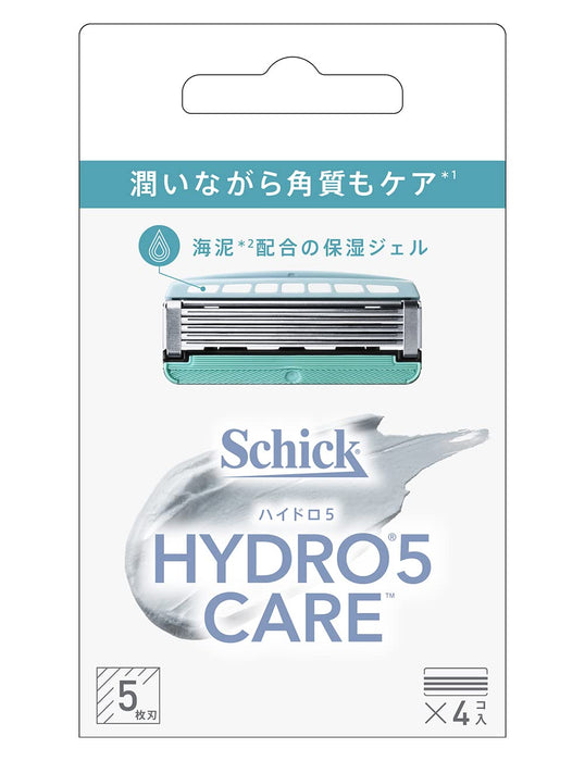 Schick Hydro 5 Care 4-Piece Replacement Shaving Razor Blades-Kiichin - The #1 Place for Japanese Goods in Your Hand!