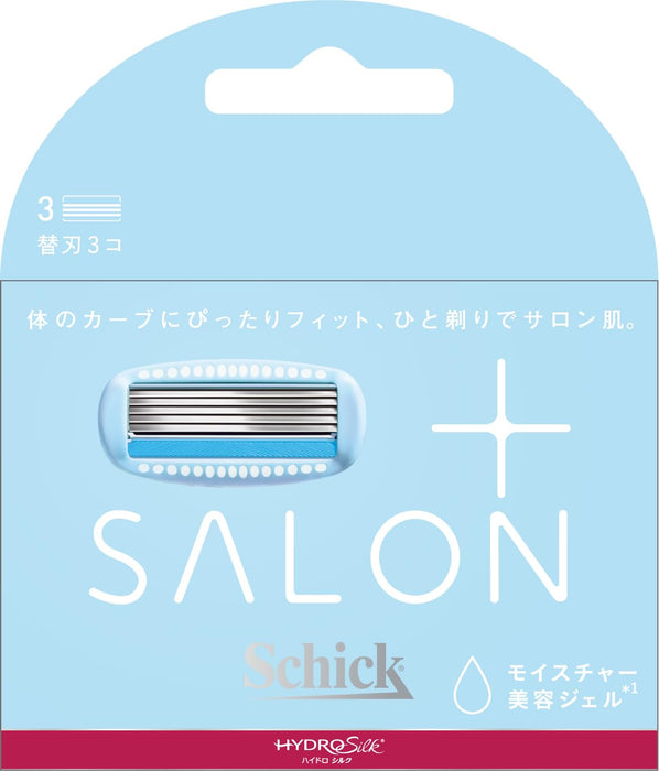 Schick Hydrosilk Salon Plus Women's White Razor with 3 Replacement Blades-Kiichin - The #1 Place for Japanese Goods in Your Hand!
