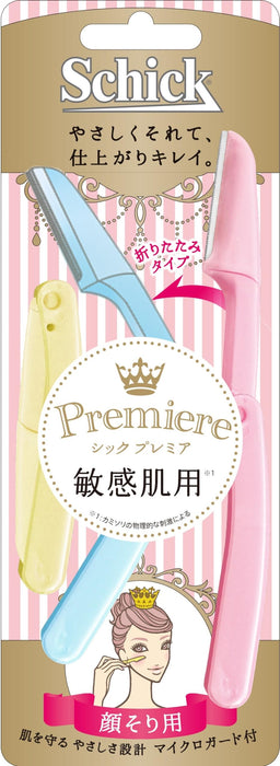 Schick Premier Women's 3-Piece Sensitive Skin Foldable Razor with Micro Guard-Kiichin - The #1 Place for Japanese Goods in Your Hand!
