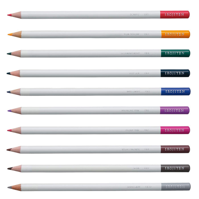 Tombow Colored Pencil Set 10 New Colors - Ci-Rex10Caz Series-Kiichin - The #1 Place for Japanese Goods in Your Hand!