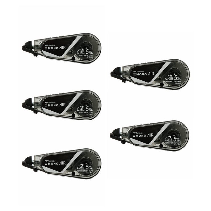 Tombow Mono Air Correction Tape 5mm Full Black Pack of 5-Kiichin - The #1 Place for Japanese Goods in Your Hand!