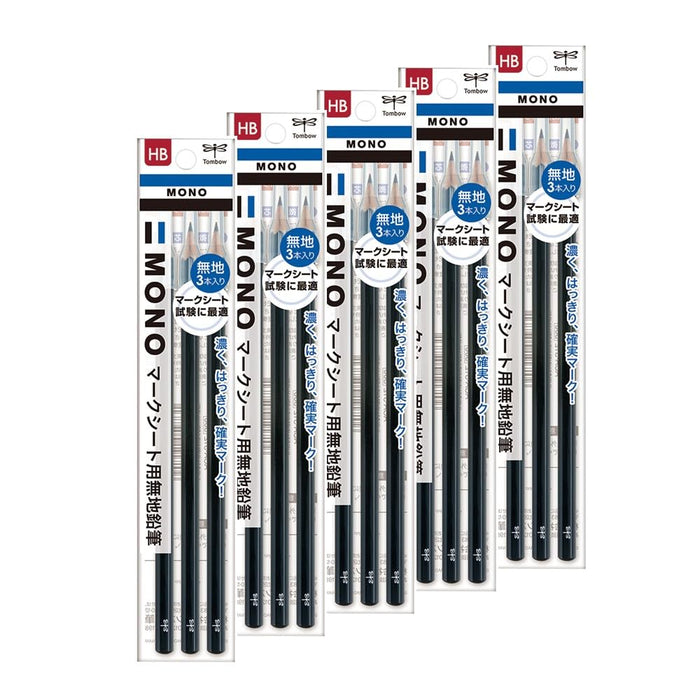 Tombow Mono HB Mark Sheet Pencil Plain Kn 3 Pieces Pack of 5 - ACA-312-5P-Kiichin - The #1 Place for Japanese Goods in Your Hand!