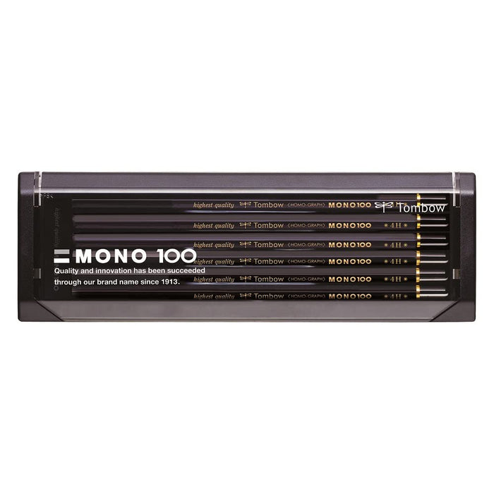Tombow Mono 100 Pencil 4H Grade Pack of 12 - Premium Drawing Pencils-Kiichin - The #1 Place for Japanese Goods in Your Hand!