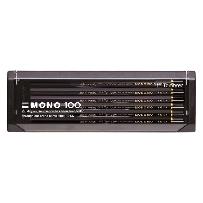 Tombow Mono 100 Pencil 6B Grade Pack of 12-Kiichin - The #1 Place for Japanese Goods in Your Hand!