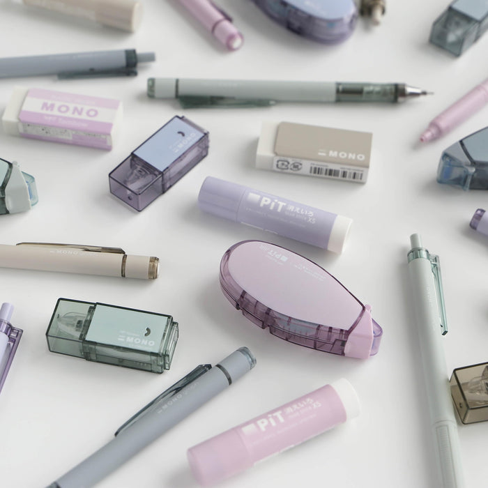 Tombow Mono Pit 6-Piece Mechanical Pencil Set 0.5mm Ash Color PCC-642Caz-Kiichin - The #1 Place for Japanese Goods in Your Hand!