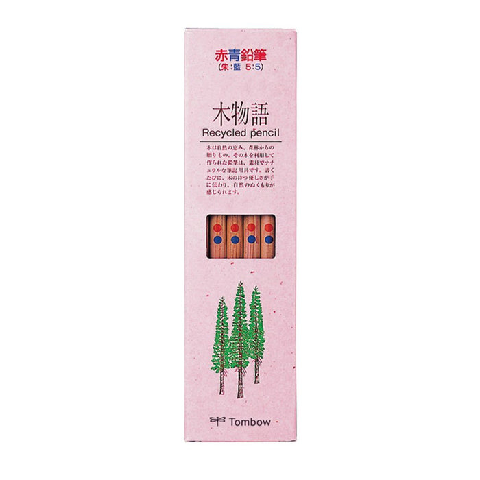Tombow Vermilion Blue and Red Pencil Tree Story 1 Dozen Pack-Kiichin - The #1 Place for Japanese Goods in Your Hand!