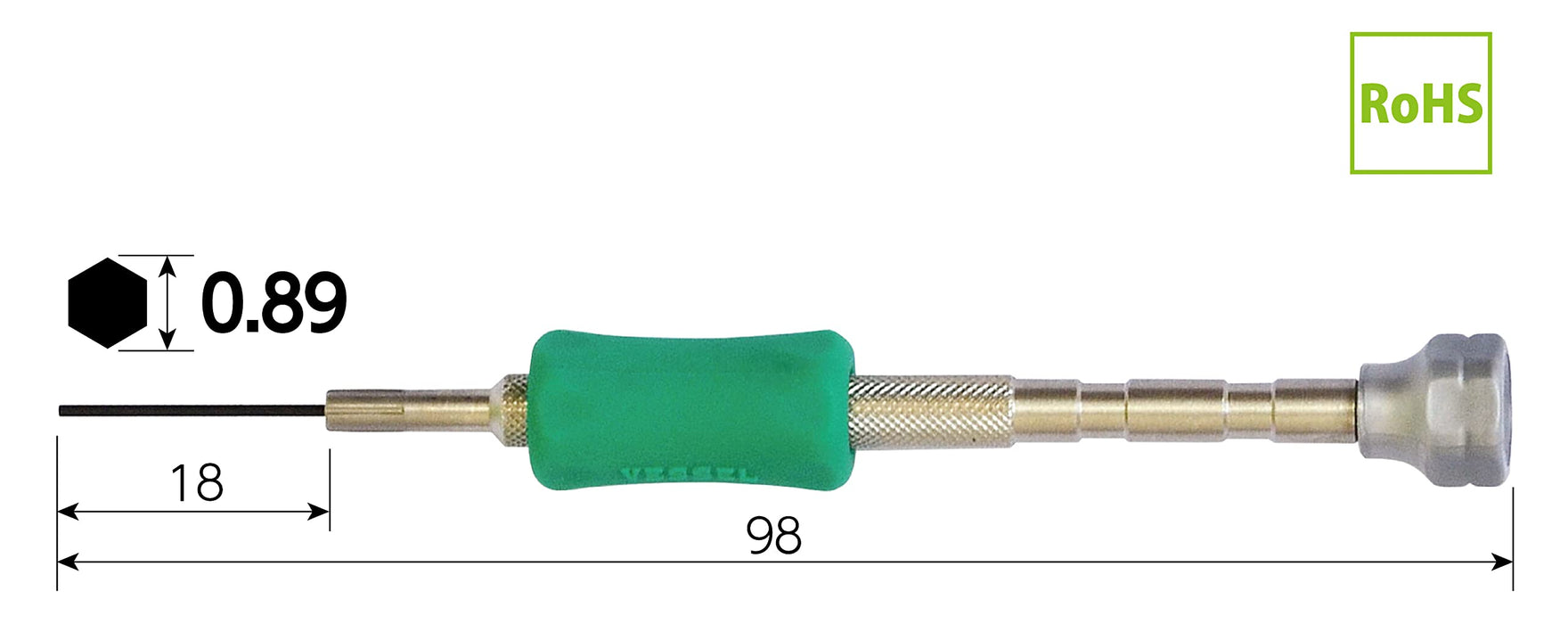 Vessel Precision H0.89 Hex Driver TD-53 - Durable Hand Tool by Vessel-Kiichin - The #1 Place for Japanese Goods in Your Hand!