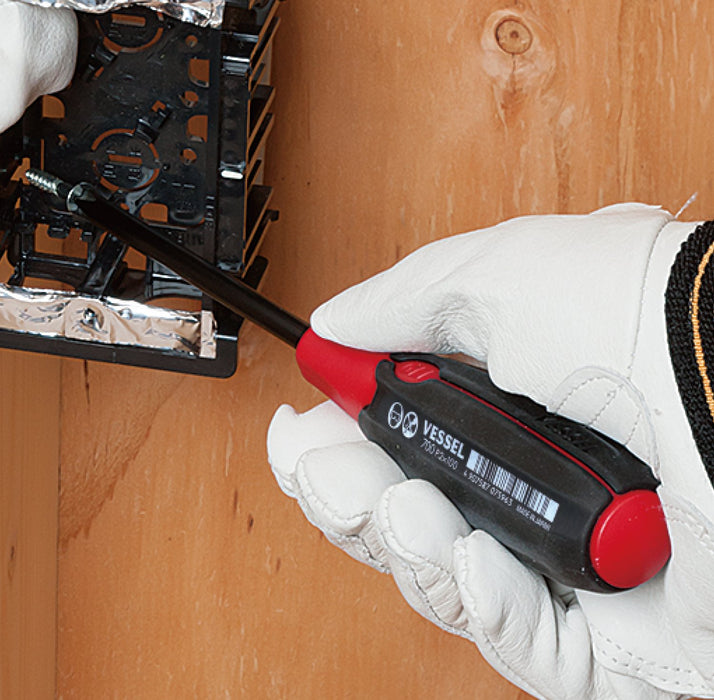 Vessel Cushion Grip Screwdriver Super 6x150 - Premium 700-Series by Vessel-Kiichin - The #1 Place for Japanese Goods in Your Hand!