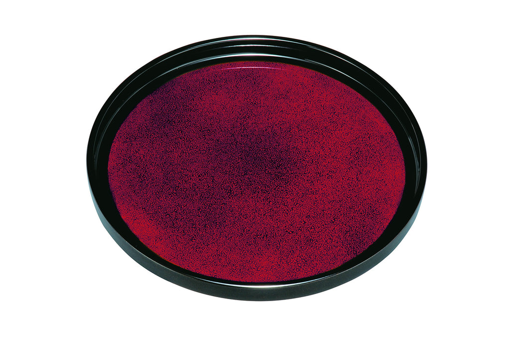 Yamaya Lacquerware Shop Round Tray Nanako 27cm Elegant Durable Design-Kiichin - The #1 Place for Japanese Goods in Your Hand!