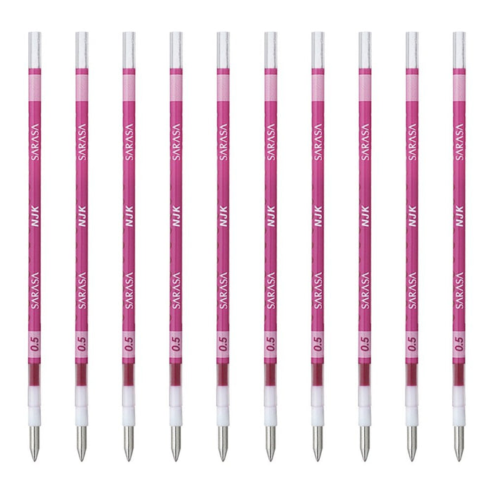 Zebra Prefeel Sarasa Ballpoint Pen Refill 0.5 Lead Magenta Pack of 10-Kiichin - The #1 Place for Japanese Goods in Your Hand!
