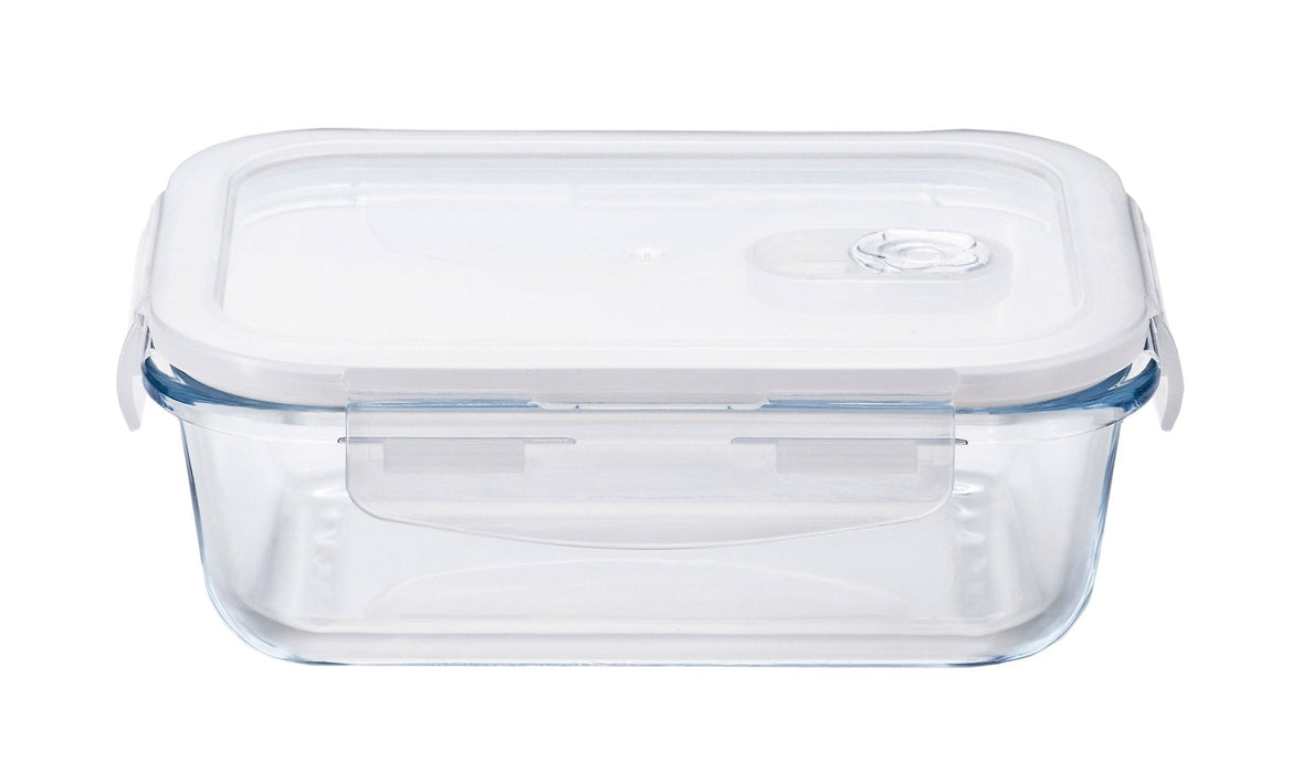 Aderia Japan 600Wt 600Ml 4-Side Lock Glass Container for Coffee Beans & Seasoning-Kiichin - The #1 Place for Japanese Goods in Your Hand!
