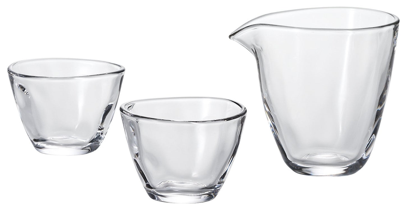Aderia Japan Sake Set (1 Katakuchi 2 Cups) - Dishwasher Safe S-6202-Kiichin - The #1 Place for Japanese Goods in Your Hand!