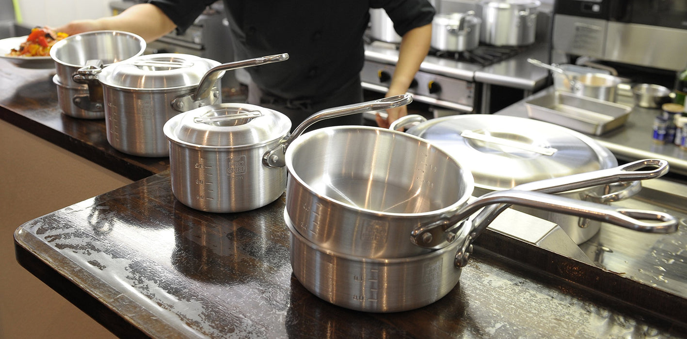Ebm 15cm Alum Chef Pot w/Scale-Kiichin - The #1 Place for Japanese Goods in Your Hand!