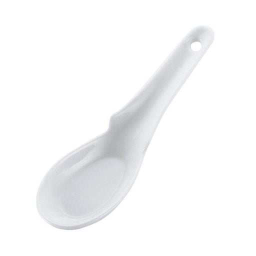 Ebm Japan Porcelain Renge Soup Spoon - Convenient 15.8Cm Hooked Handle-Kiichin - The #1 Place for Japanese Goods in Your Hand!