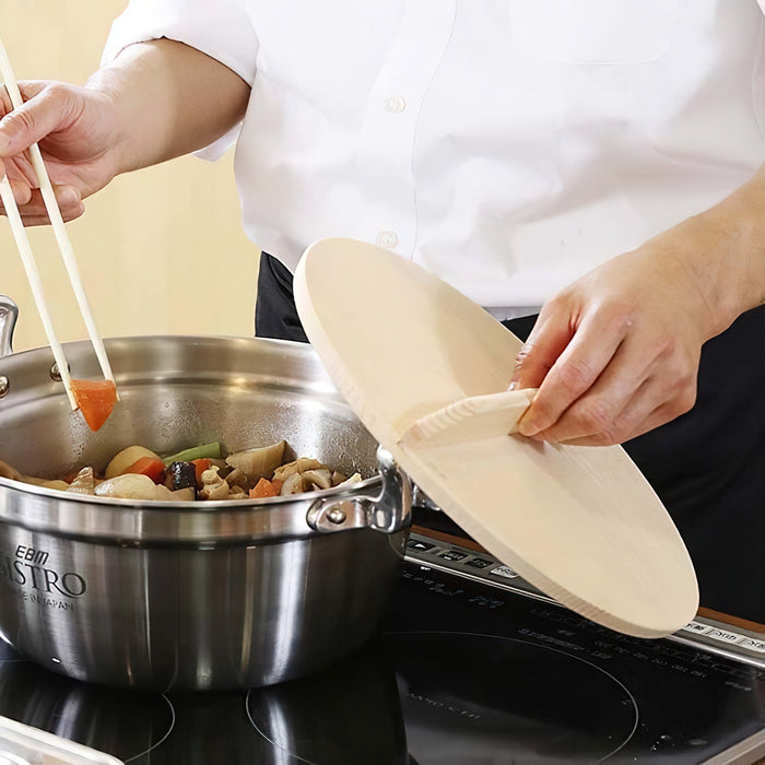 30cm EBm Wooden Lid - Enhance Your Kitchen with Quality and Style-Kiichin - The #1 Place for Japanese Goods in Your Hand!