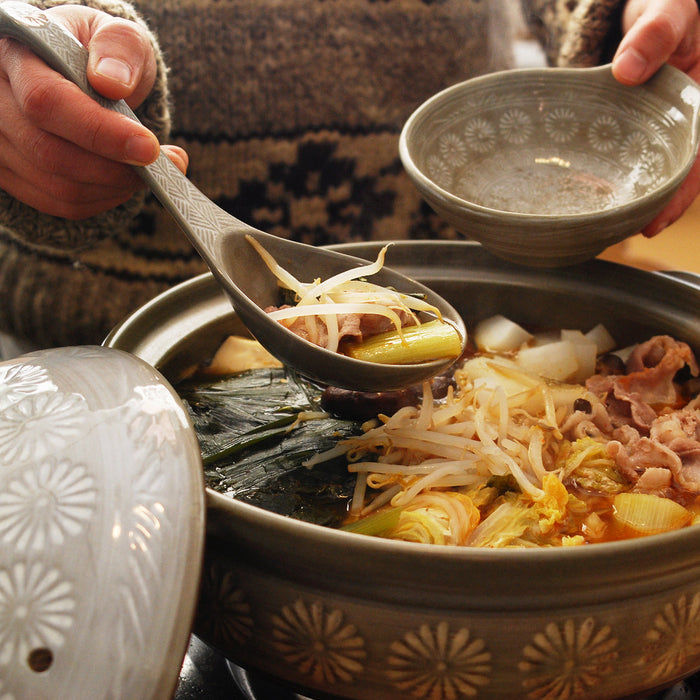 Ginpo Mishima 25Cm Induction Donabe Casserole - Authentic Japanese Cookware-Kiichin - The #1 Place for Japanese Goods in Your Hand!