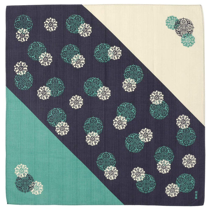 Hama Pattern Furoshiki 50Cm Yumehana Komon Navy Blue Cloth-Kiichin - The #1 Place for Japanese Goods in Your Hand!