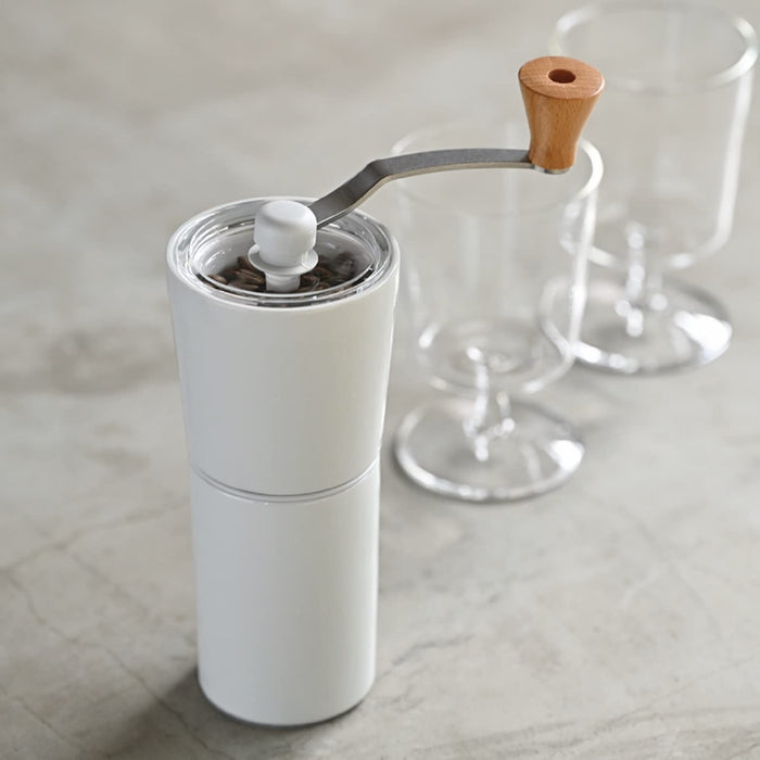 Hario Ceramic Coffee Grinder 30G White Arita Ware Japan - S-Ccg-2-W-Kiichin - The #1 Place for Japanese Goods in Your Hand!