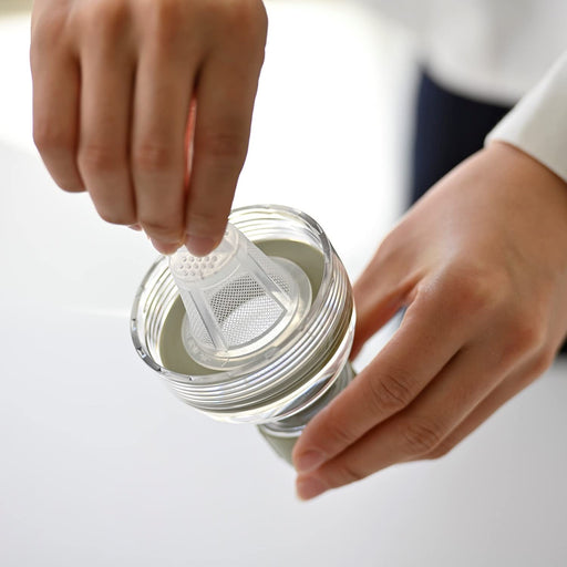 Hario Filter-In Bottle 400ml FIBP-40-SG Smoky Green Resin-Kiichin - The #1 Place for Japanese Goods in Your Hand!