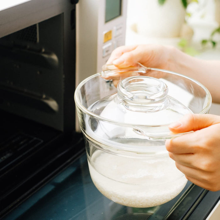 Hario XRCP-1 Heat-Resistant Microwave Cooker for 1 Person 10 Mins-Kiichin - The #1 Place for Japanese Goods in Your Hand!