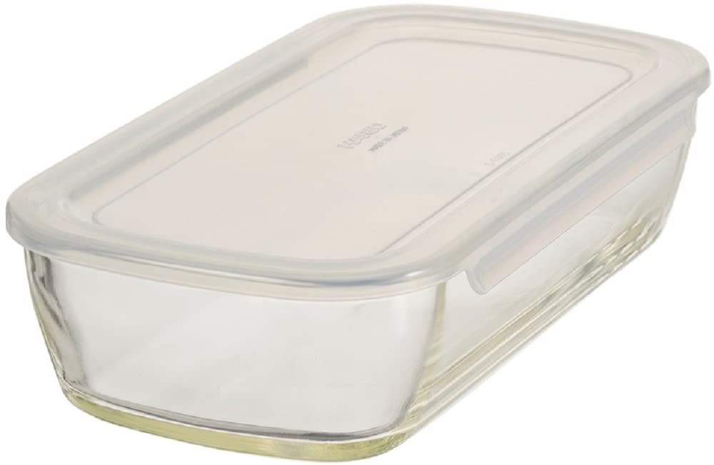 Hario Japan Buono Kitchen Kstl-90-Tw Glass Storage Containers (6-Pack) 900Ml Heat-Resistant Square Clear-Kiichin - The #1 Place for Japanese Goods in Your Hand!