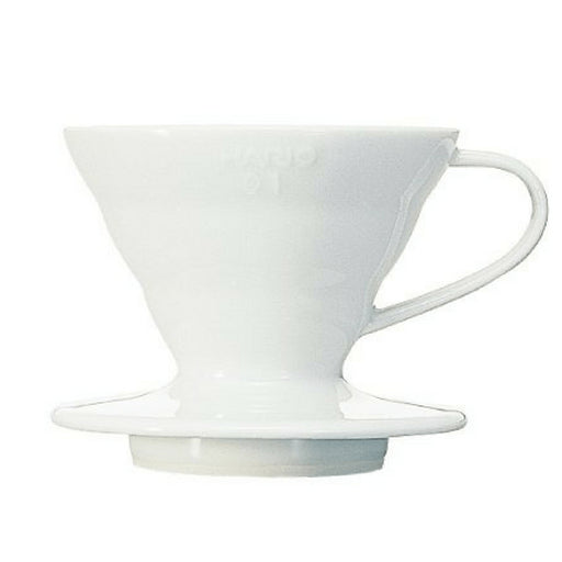 Hario V60 Arita Porcelain Handcrafted Pour Over Coffee Dripper (1-2 Cups) + Scoop-Kiichin - The #1 Place for Japanese Goods in Your Hand!