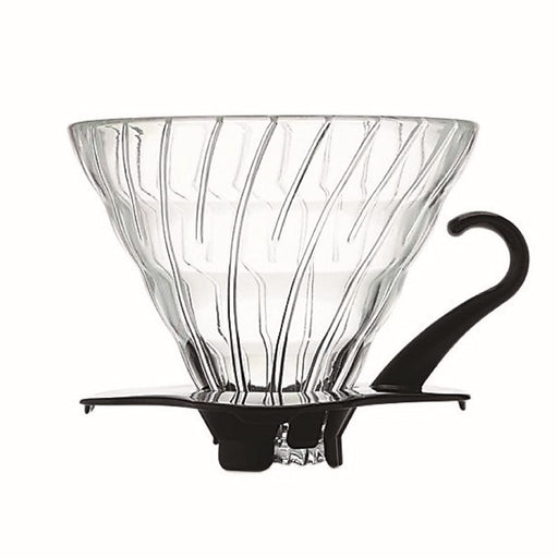 Hario V60 VDG-02B Glass Dripper 1-4 Cups Japan Black-Kiichin - The #1 Place for Japanese Goods in Your Hand!