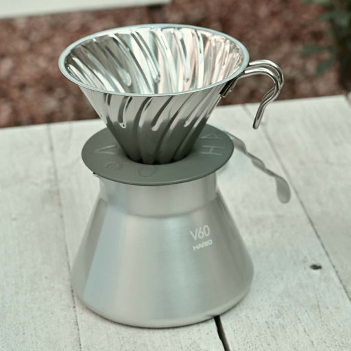 Hario V60 O-Vdm-02-Hsv Metal Dripper 1-4 Cups Silver Japan-Kiichin - The #1 Place for Japanese Goods in Your Hand!