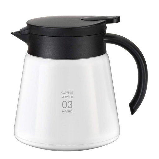 Hario V60 Stainless Steel Server 800 - 750ml White-Kiichin - The #1 Place for Japanese Goods in Your Hand!