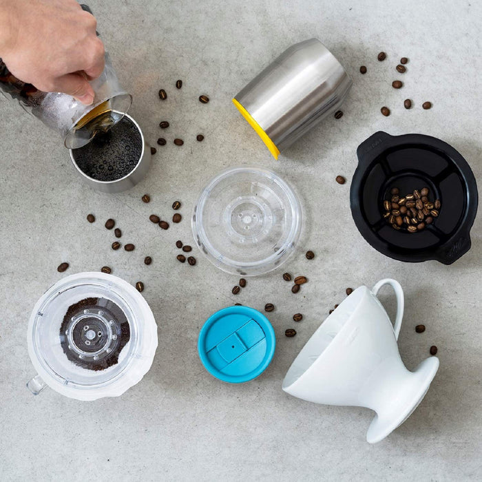 Hario W60 PDC-02-W Coffee Dripper Pete Licata Model 1-4 Cups White Japan-Kiichin - The #1 Place for Japanese Goods in Your Hand!