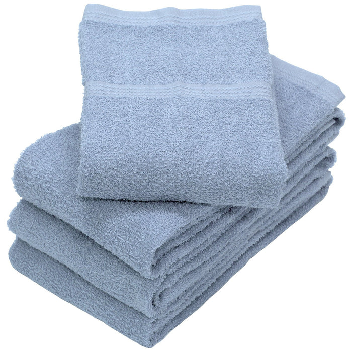 Hiorie Japanese Big Face Towel Set - 4-Piece Blue Senshu Towel - 40x100cm Daily Towel-Kiichin - The #1 Place for Japanese Goods in Your Hand!