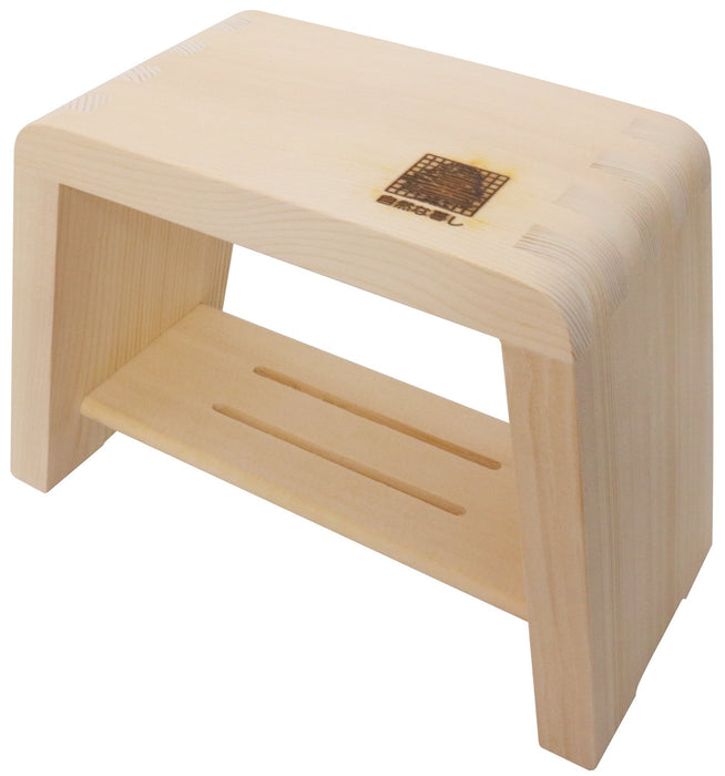 Ichihara Woodworks Mokkosho Bath Chair Yuyu School - Japanese Design | 25X16X23Cm-Kiichin - The #1 Place for Japanese Goods in Your Hand!