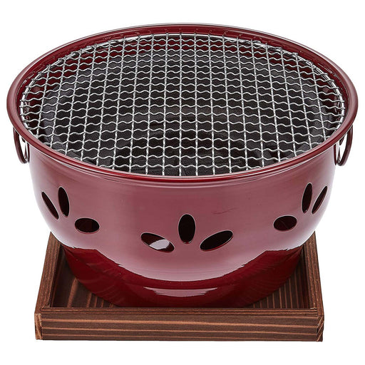 Ikenaga Aluminum Brown Charcoal Konro Grill - Premium Outdoor Cooking Equipment-Kiichin - The #1 Place for Japanese Goods in Your Hand!