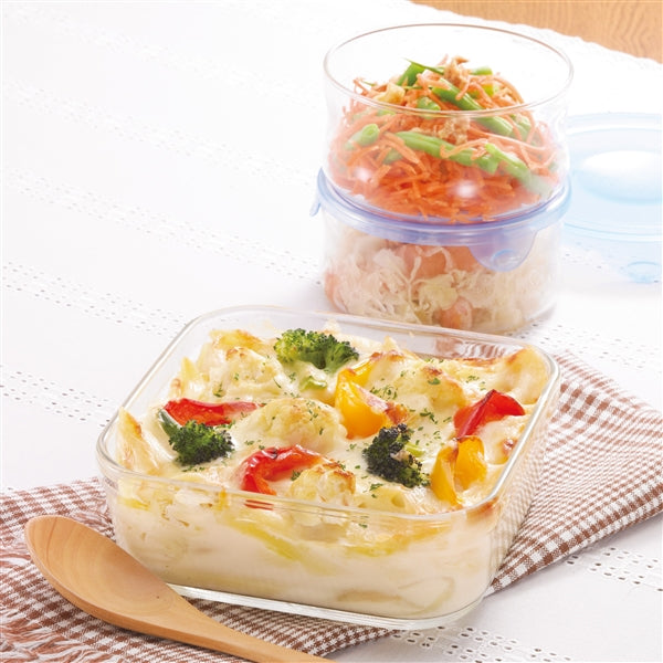 Iwaki 240ml Round Glass Food Container - Heat Resistant & Durable-Kiichin - The #1 Place for Japanese Goods in Your Hand!