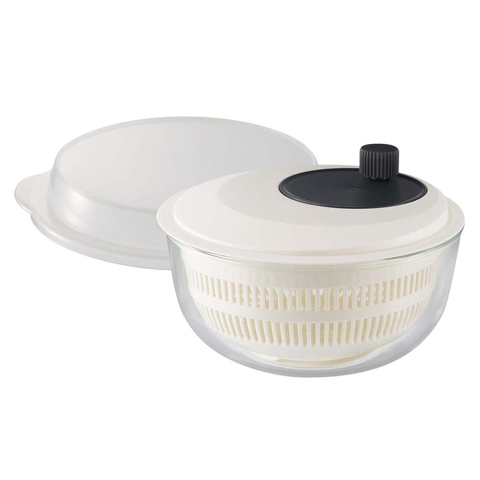 Iwaki Glass Salad Spinner - Durable and Heat Resistant for Fresh Salads-Kiichin - The #1 Place for Japanese Goods in Your Hand!