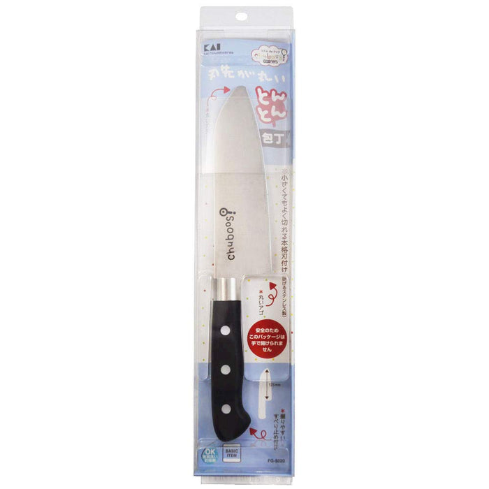 Kai Corporation FG5020 Tonton Knife 125mm Chuboos Made in Japan-Kiichin - The #1 Place for Japanese Goods in Your Hand!