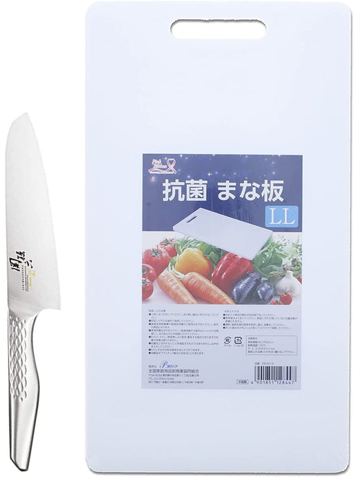 Kai Corp Santoku Knife 2Pc Set 165mm Dishwasher Safe Antibac Cutting Board-Kiichin - The #1 Place for Japanese Goods in Your Hand!