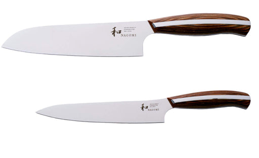 2-Pc Mitsubishi Nagomi Knife Set (Santoku Petty) 1896 Founded-Kiichin - The #1 Place for Japanese Goods in Your Hand!