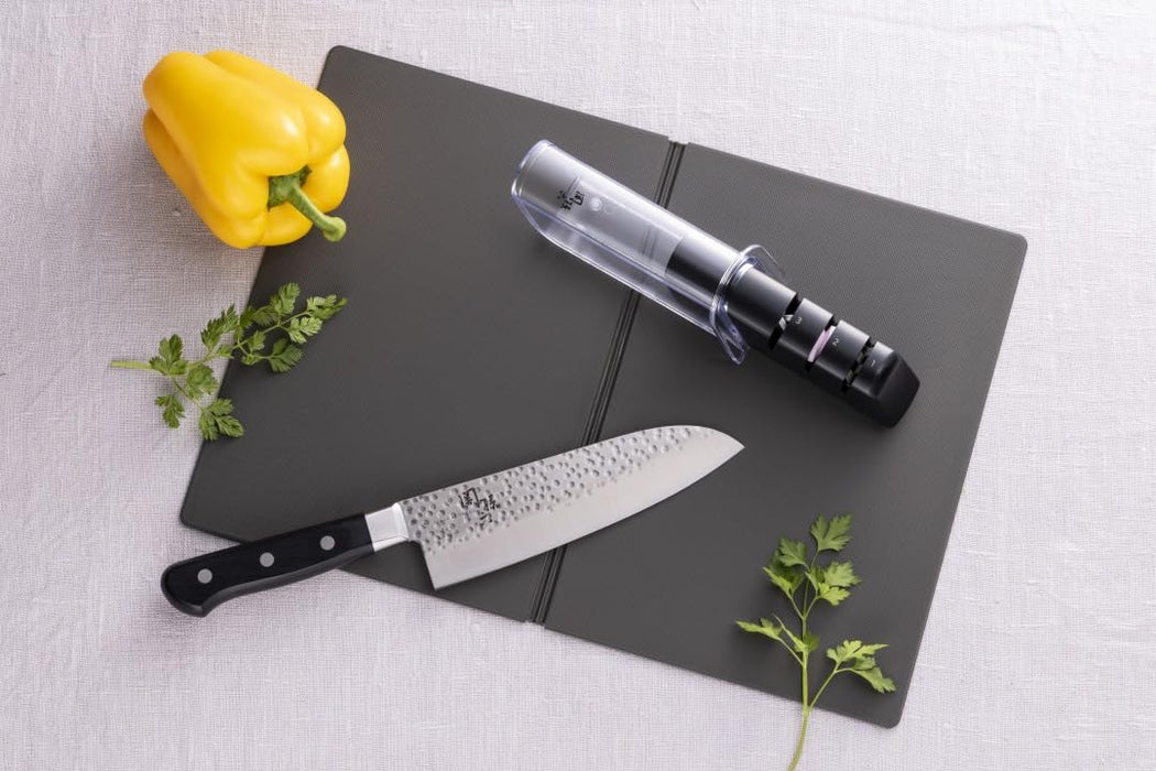 Kaijirushi Rc5070 Knife Set Seki Magoroku Imayo Santoku & Sharpener Foldable Sheet Cutting Board-Kiichin - The #1 Place for Japanese Goods in Your Hand!