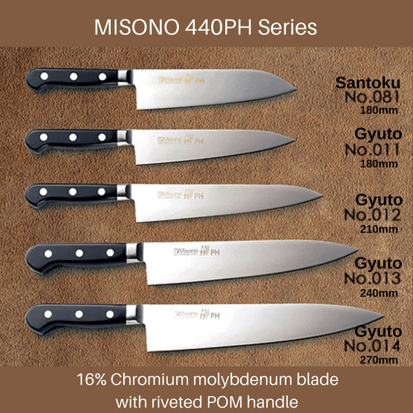 Fashion Misono 440Ph Japan Santoku Knife 180Mm Pom Handle - No.081-Kiichin - The #1 Place for Japanese Goods in Your Hand!